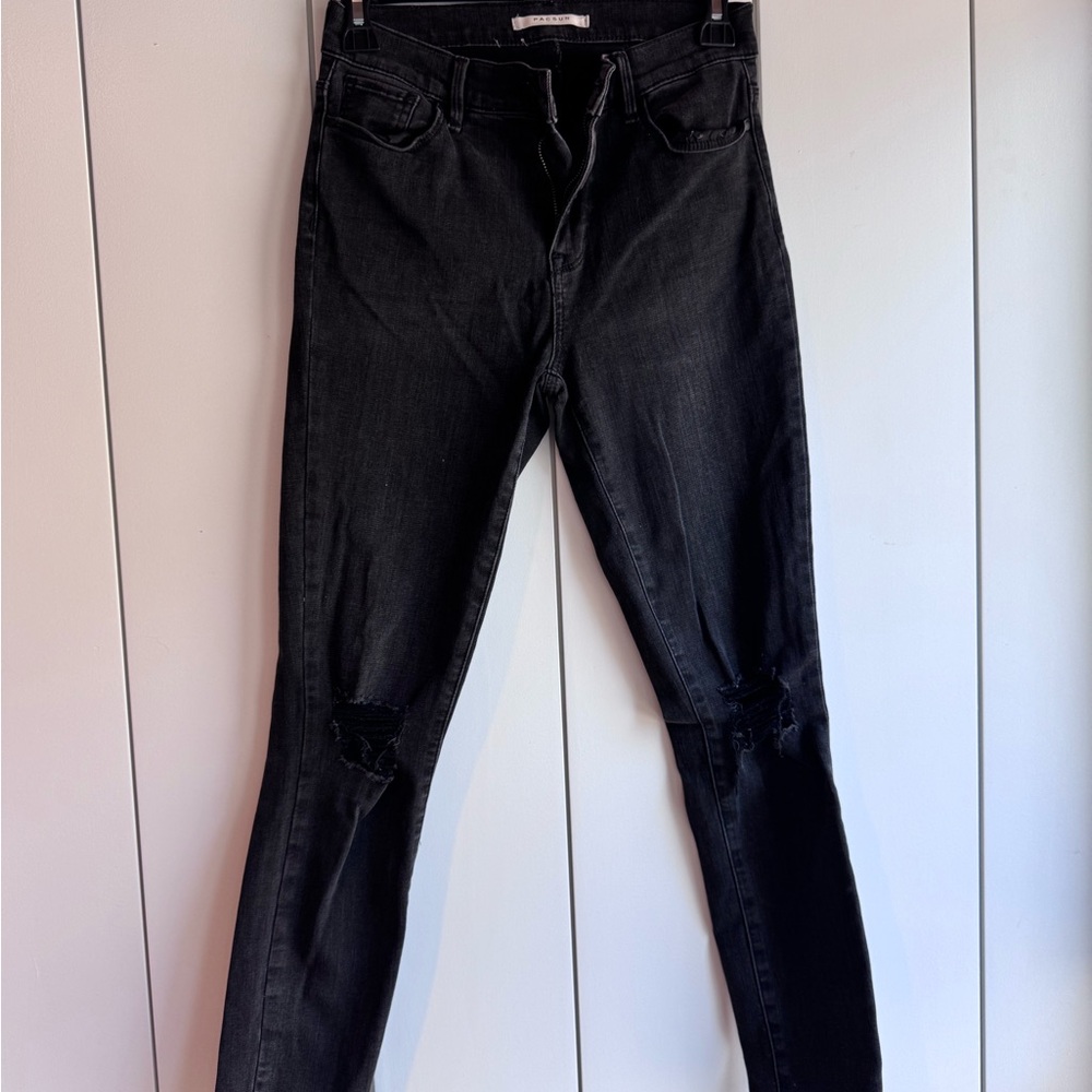 PacSun Black Skinny Distressed Jeans